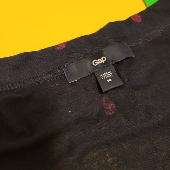 2/$20 Vintage Gap purple polka dot top blouse - Picture 4 of 4